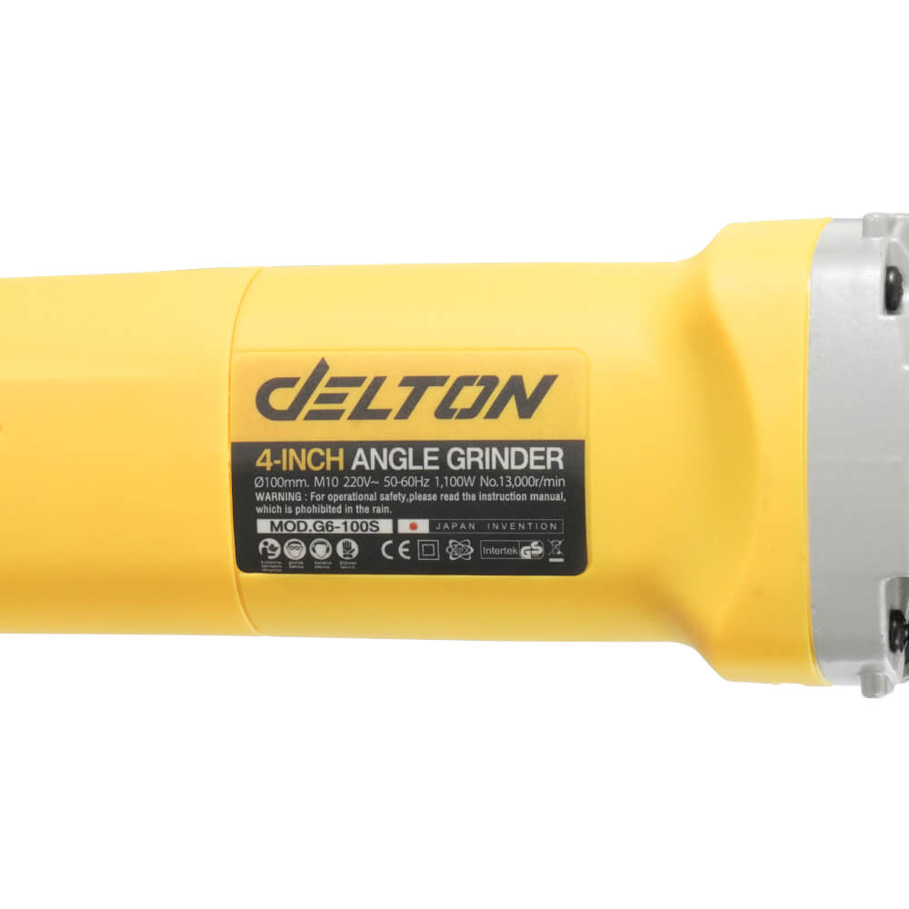เครื่องเจียร DELTON รุ่น G6-100S 4 นิ้ว 1,100 วัตต์